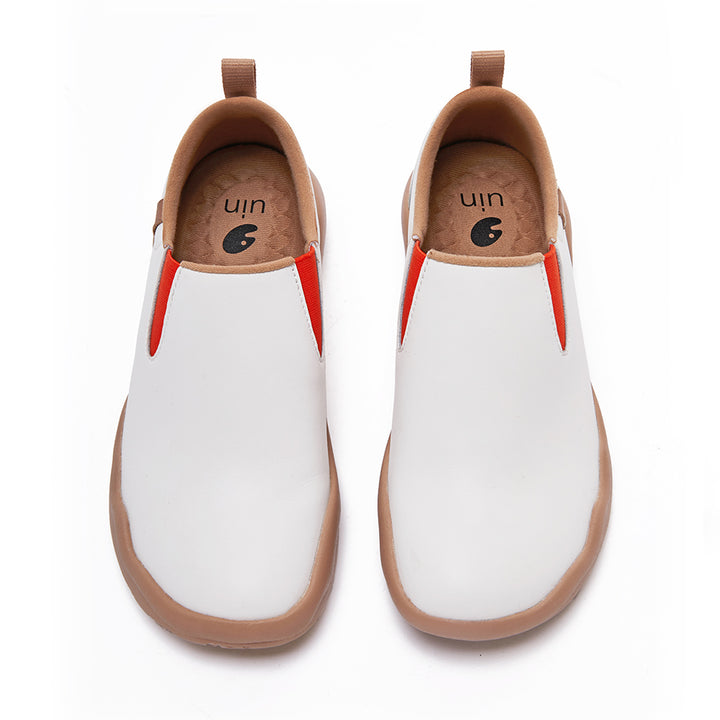 Cuenca White Split Leather Men