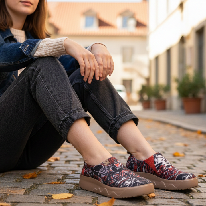 UIN Footwear Women Antique Mask Toledo IX Women Canvas loafers