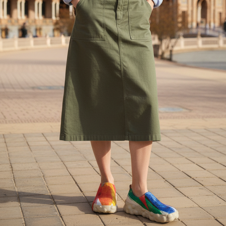 UIN Footwear Women Rainbow Crush 2 Toeldo VI Women Canvas loafers