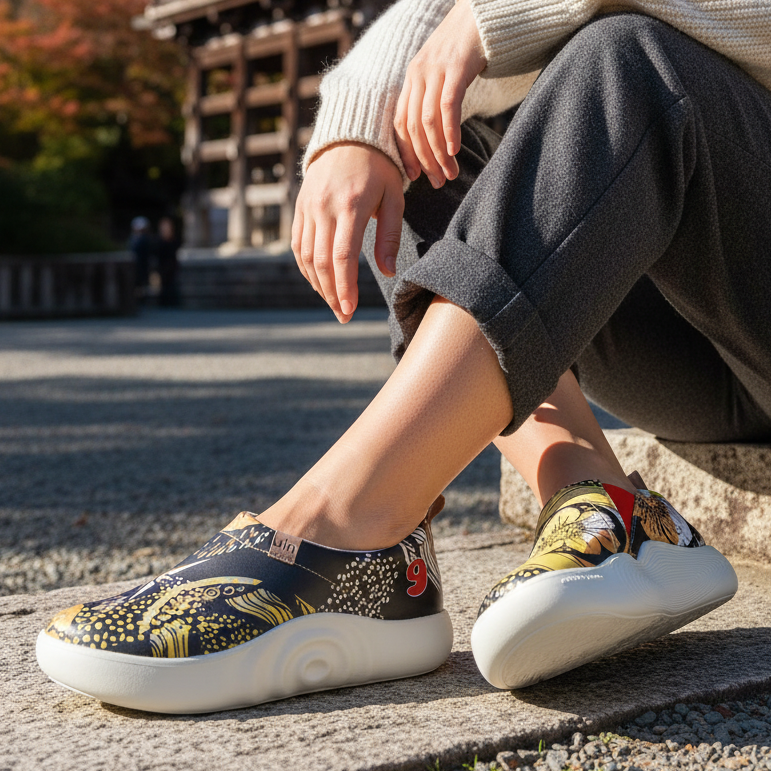 UIN Footwear Women Ethnic Flower Toledo X Women Canvas loafers