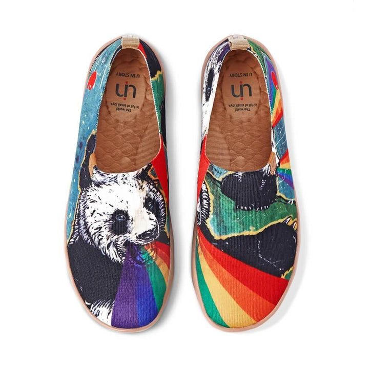 UIN Footwear Men He Must Be Crazy Canvas loafers