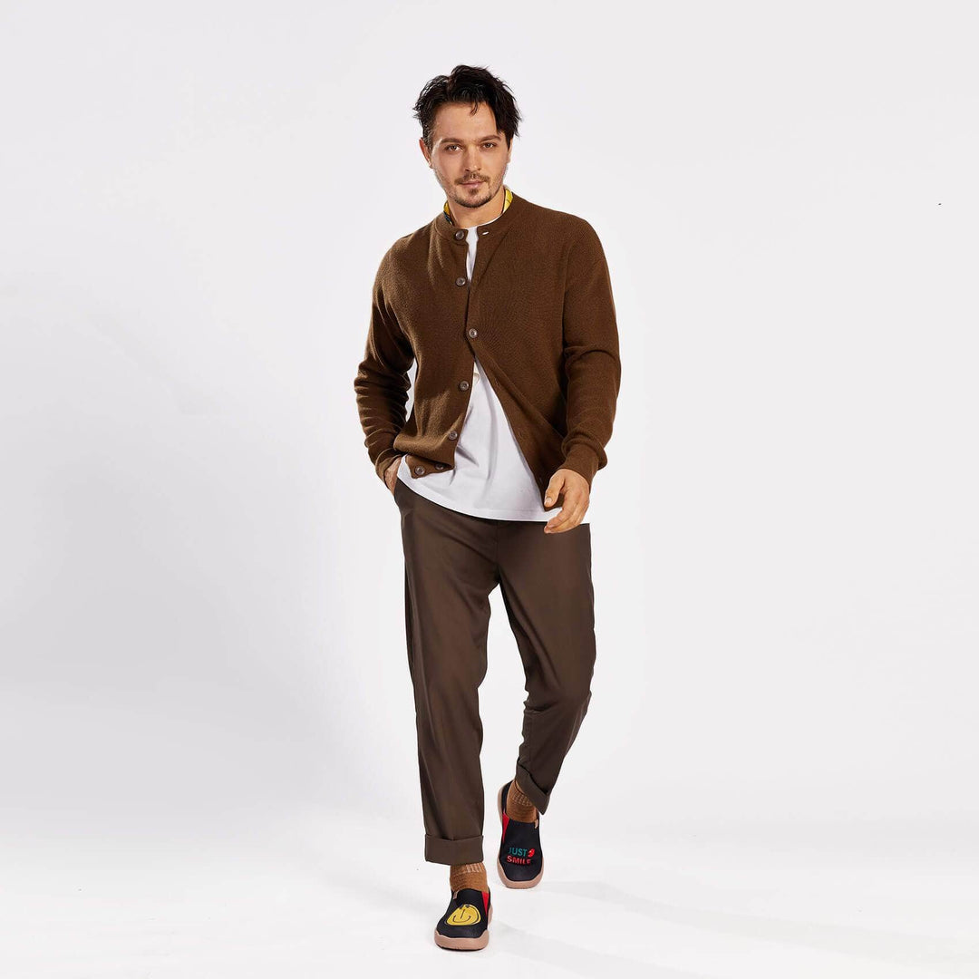 Smiley Black Knitted Men Men UIN