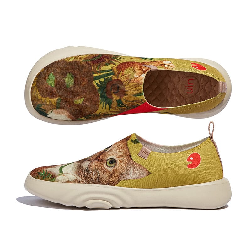 UIN Footwear Women Sunflowers and Cat 4 Toledo XV Women Canvas loafers