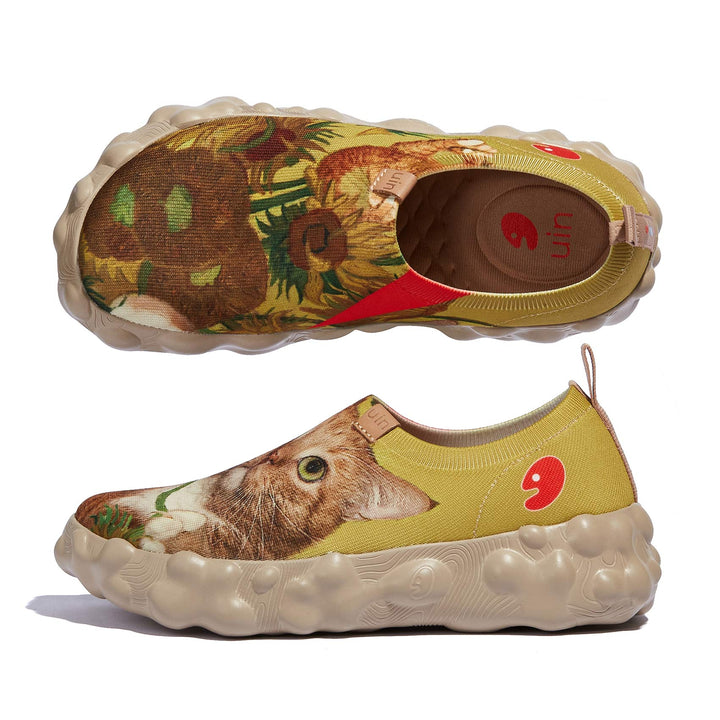 UIN Footwear Men Sunflowers and Cat 2 Toledo VI Men Canvas loafers