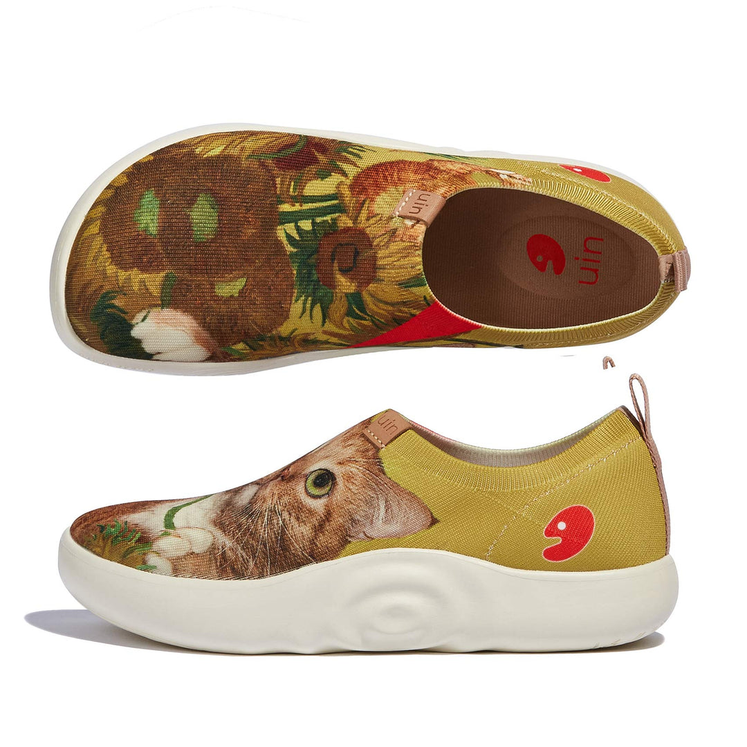 UIN Footwear Men Sunflowers and Cat 3 Toledo X Men Canvas loafers
