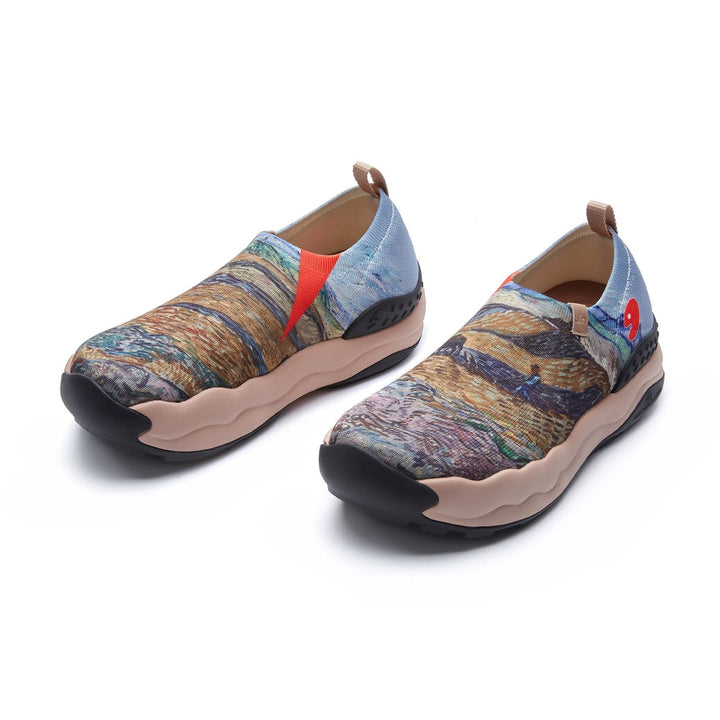 UIN Footwear Men Van Gogh Enclosed Field with Ploughman 3 Toledo XI Women Canvas loafers