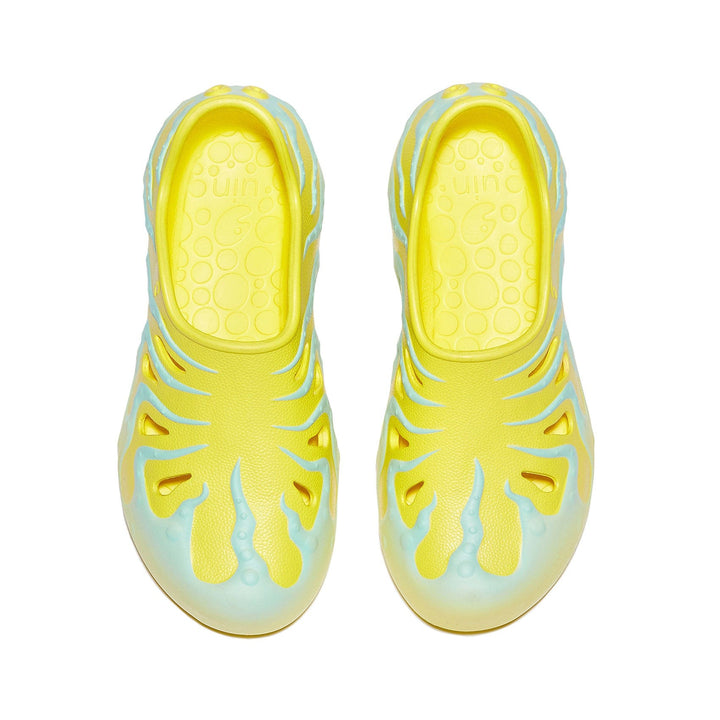 UIN Footwear Women Yellow & Glass Blue Octopus II Women Canvas loafers