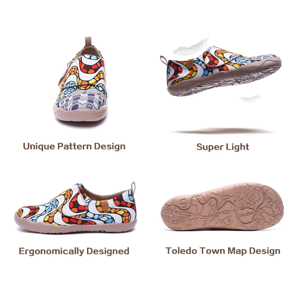 -LA PEDRERA- Kids Art Painted Canvas Shoe