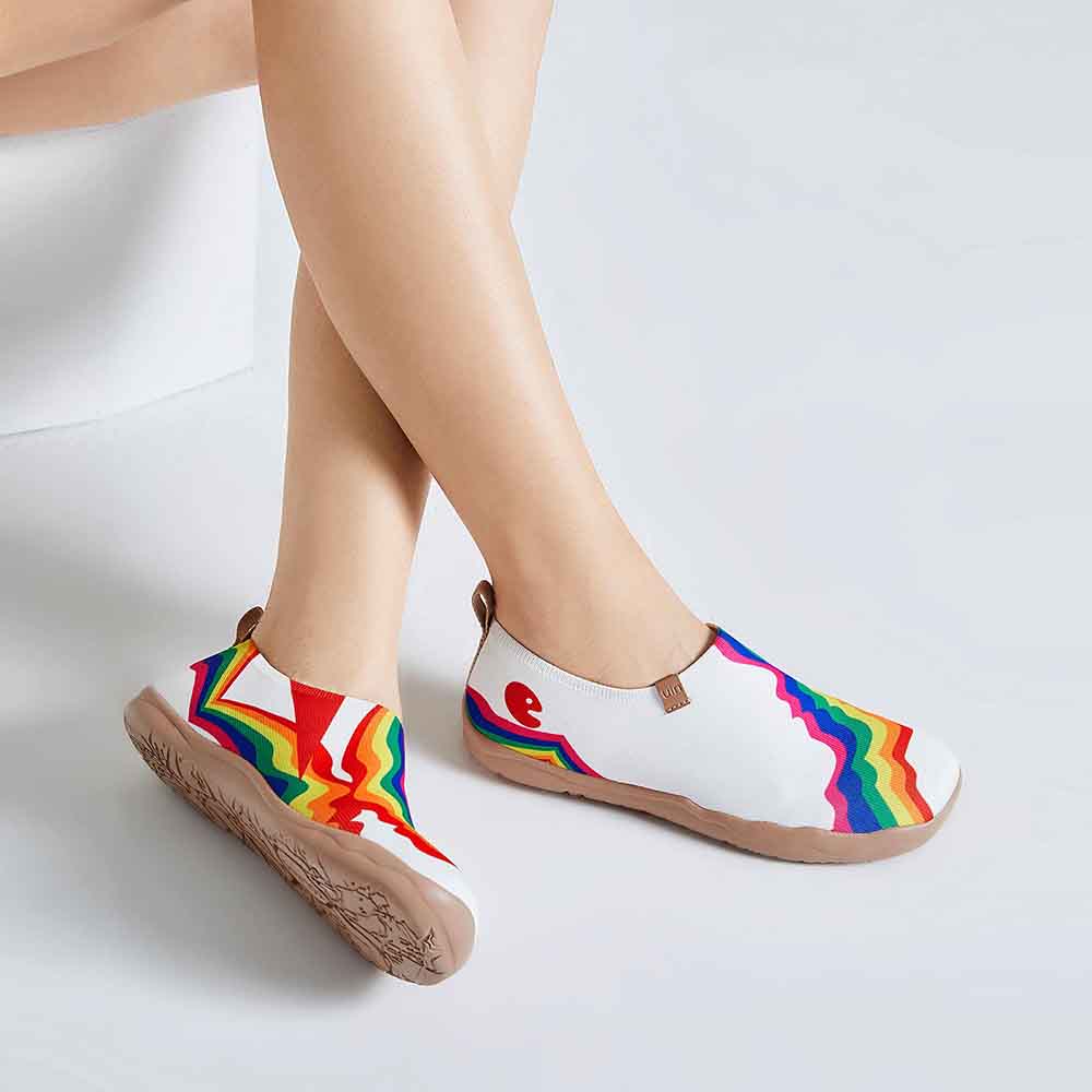 Rainbow Love Woman White