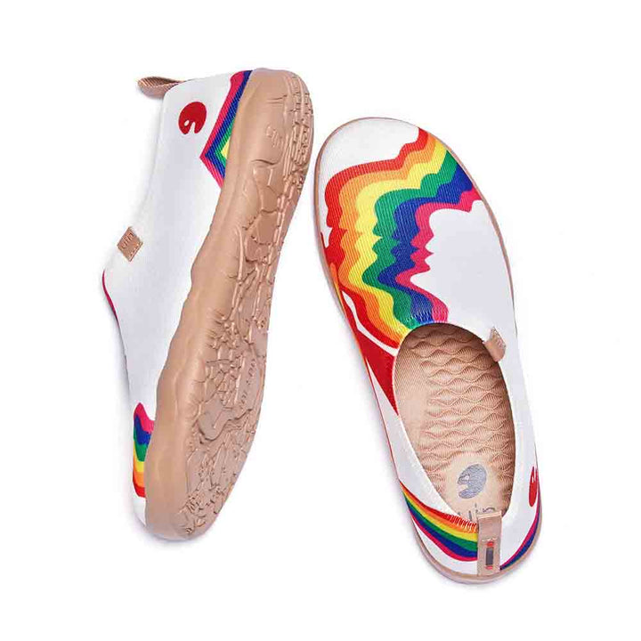 Rainbow Love Woman White