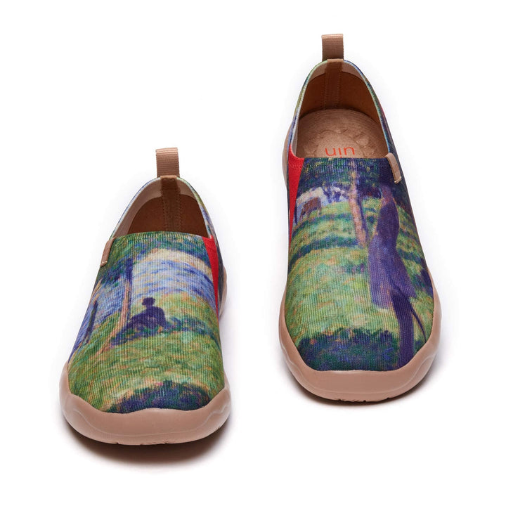 UIN Footwear Men Georges Seurat Study for 'La Grande Jatte Men Canvas loafers
