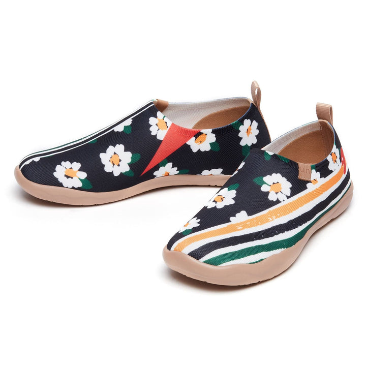 UIN Footwear Women Daisy Stripes Toledo I Women Canvas loafers