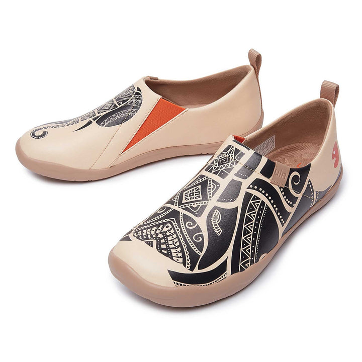 UIN Footwear Women Elephant Impression Toledo I Women Canvas loafers