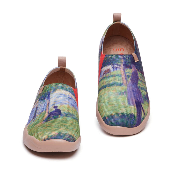 UIN Footwear Women Georges Seurat Study for 'La Grande JatteWomen Canvas loafers