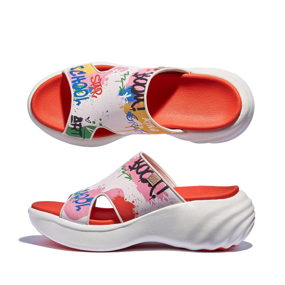 UIN Footwear Women Graffiti Youth Sitges III Women Canvas loafers