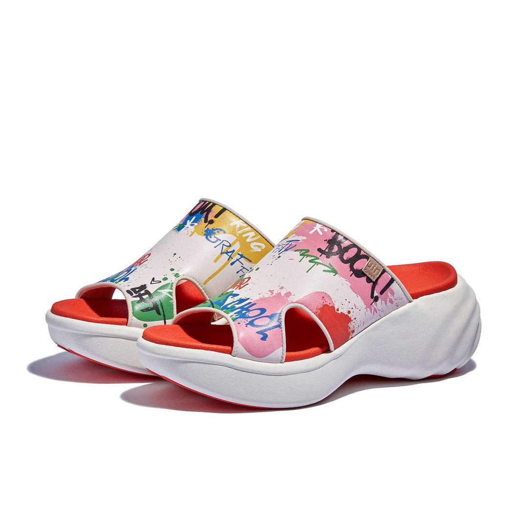 UIN Footwear Women Graffiti Youth Sitges III Women Canvas loafers