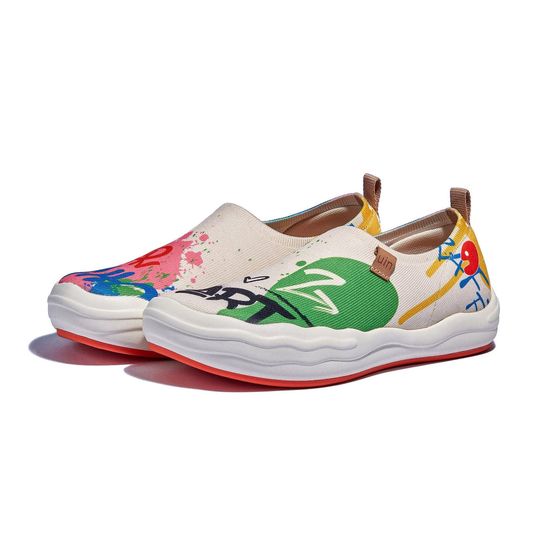 UIN Footwear Women Graffiti Youth Toledo VIII Women Canvas loafers