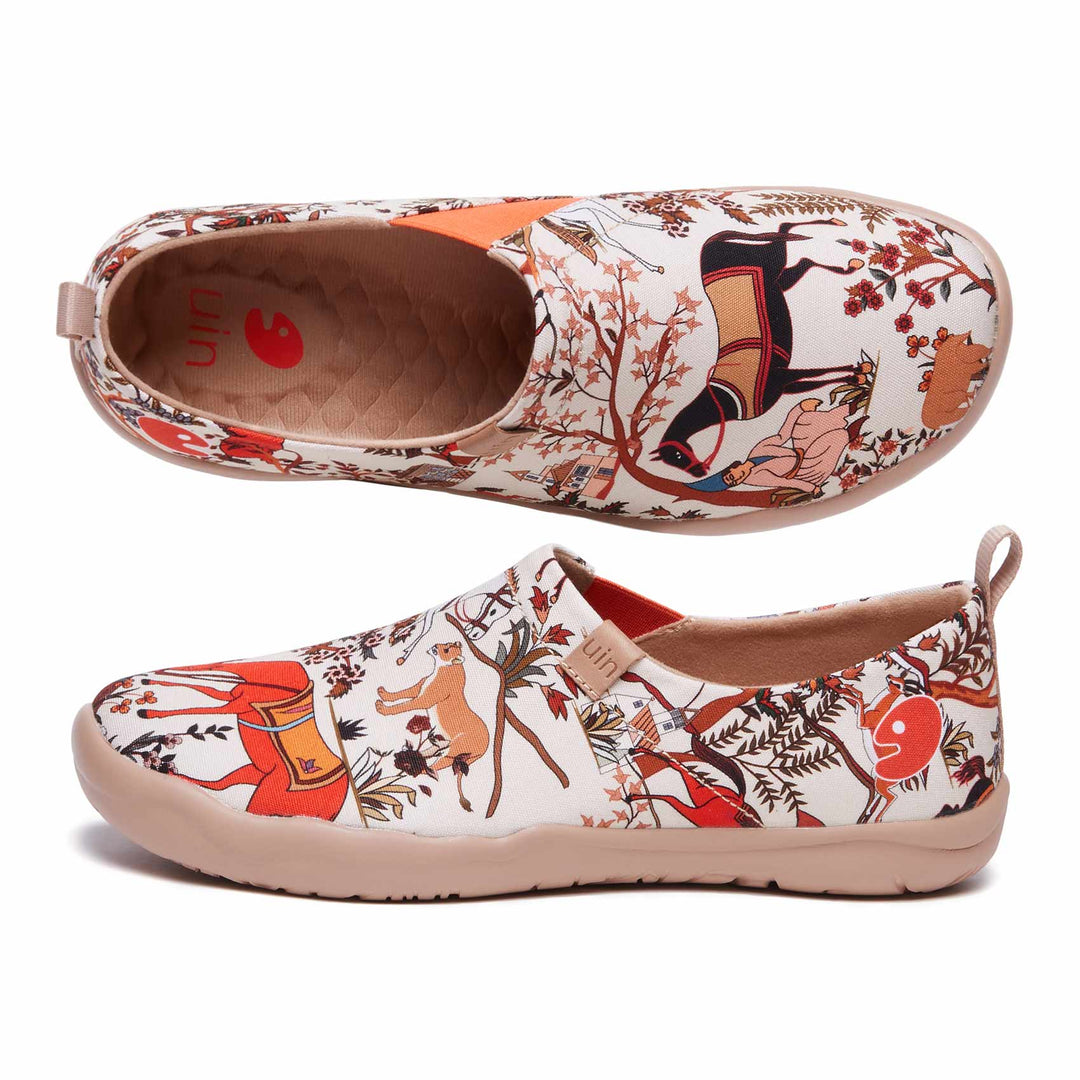 UIN Footwear Women Horses in Tang Dynasty Toledo I Women Canvas loafers