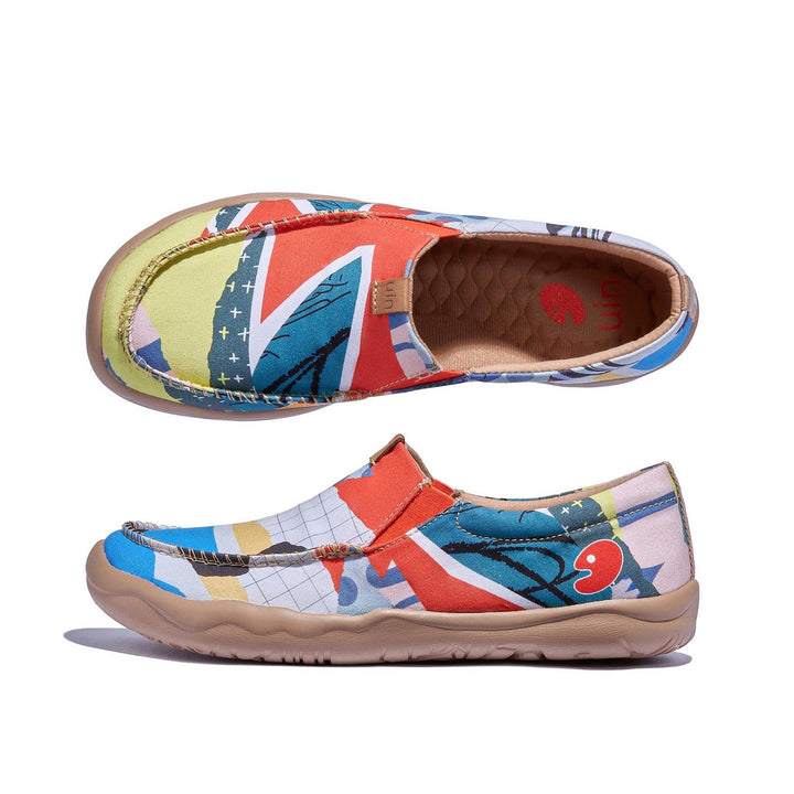 UIN Footwear Women Leaves' Languages Nerja Women Canvas loafers