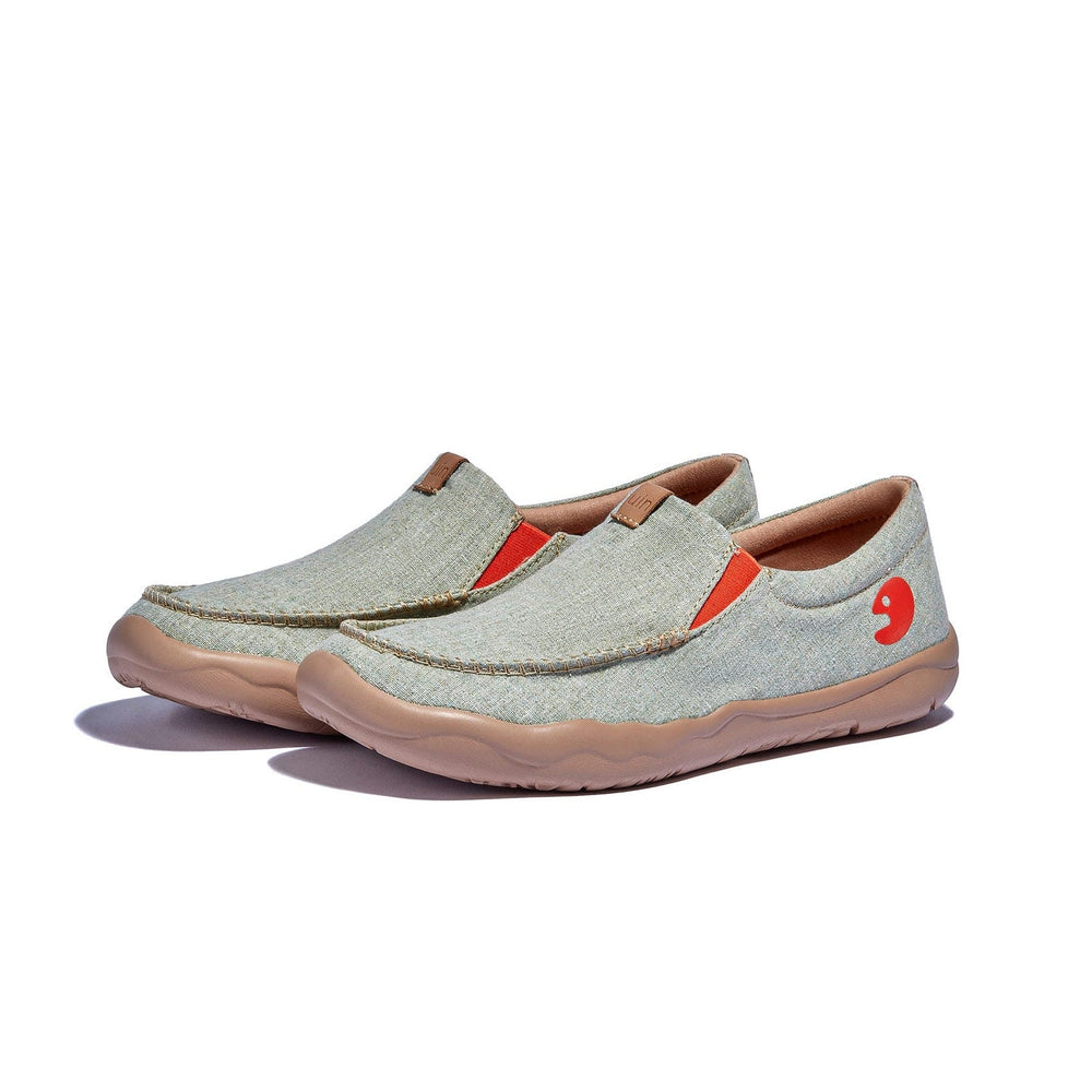 UIN Footwear Women Light Green Nerja Women Canvas loafers