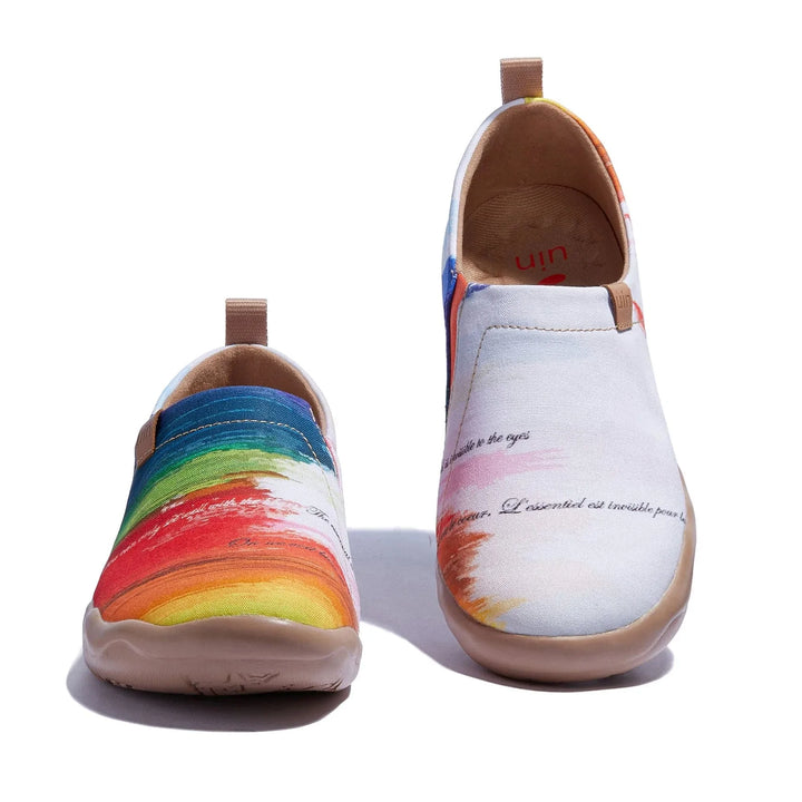 UIN Footwear Women Meet the Rainbow Toledo I Women Canvas loafers