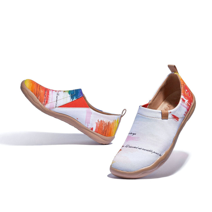 UIN Footwear Women Meet the Rainbow Toledo I Women Canvas loafers