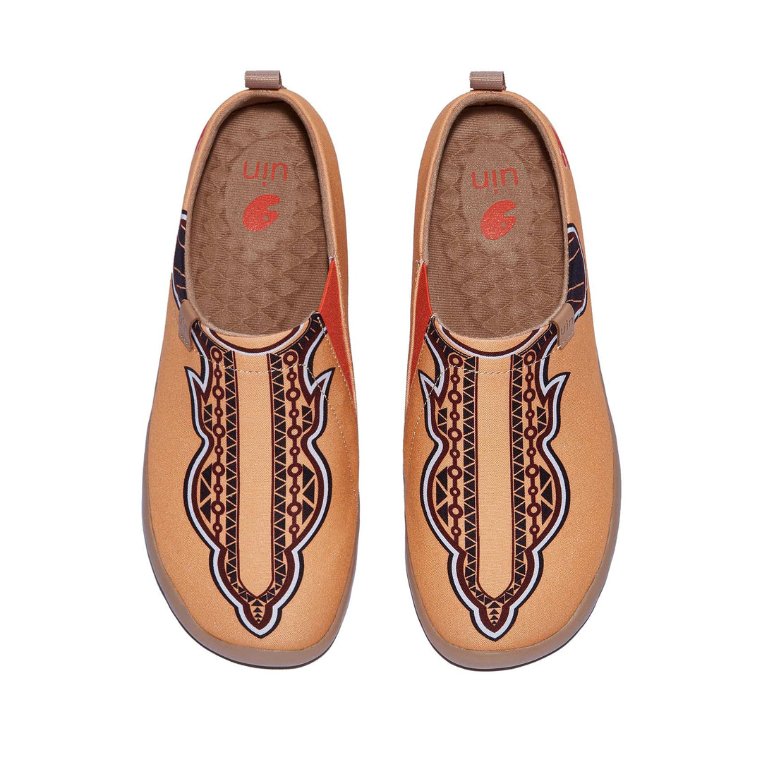 UIN Footwear Women Middle Eastern Symbols Toledo I Women Canvas loafers