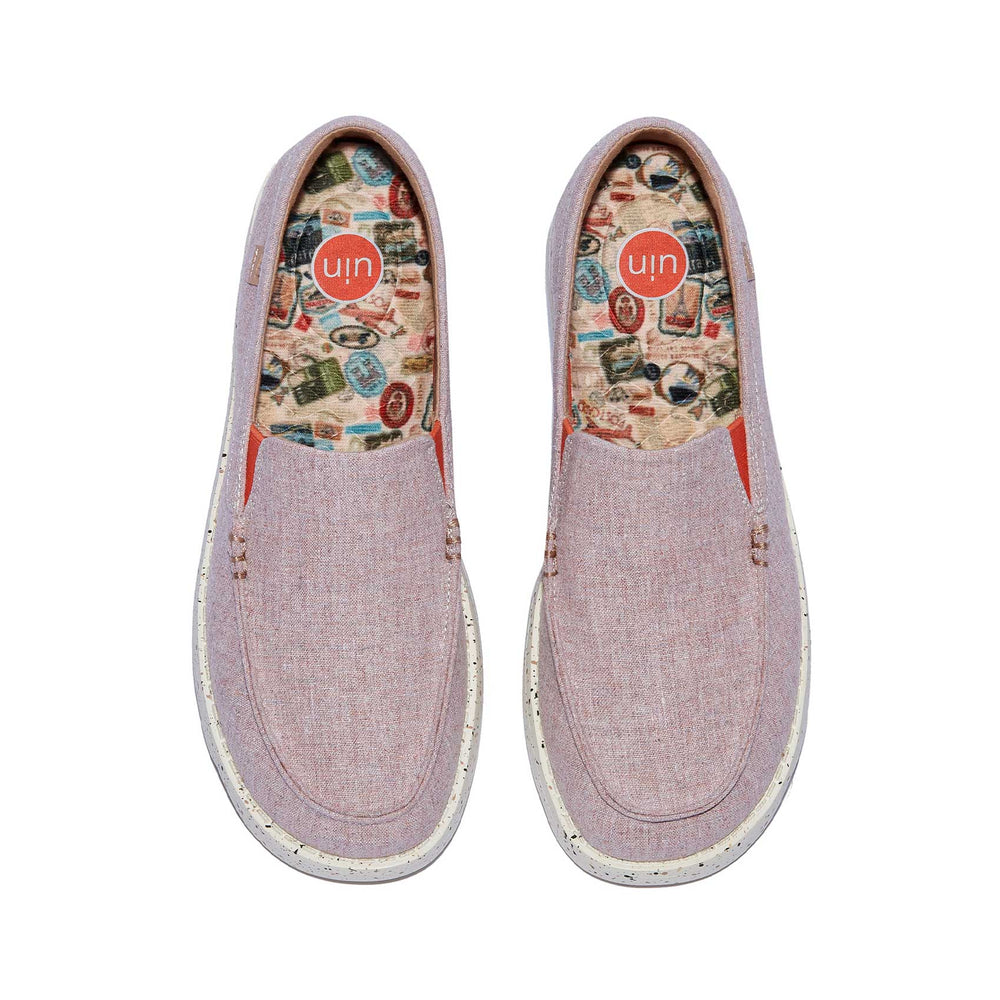 UIN Footwear Women Pale Pink Tarragona III Women Canvas loafers