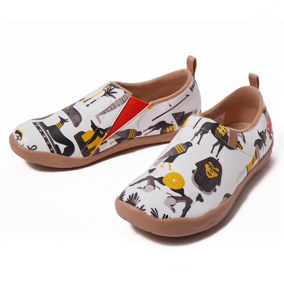 UIN Footwear Women (Pre-sale) Impressions of Egypt Canvas loafers