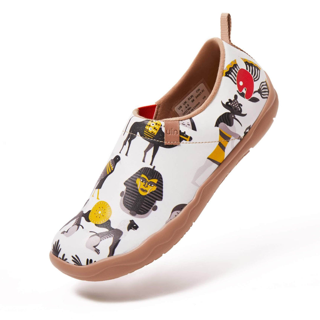 UIN Footwear Women (Pre-sale) Impressions of Egypt Canvas loafers