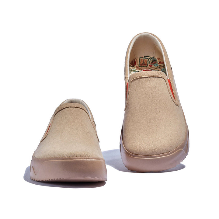 UIN Footwear Women Sesame Fuerteventura X Women Canvas loafers