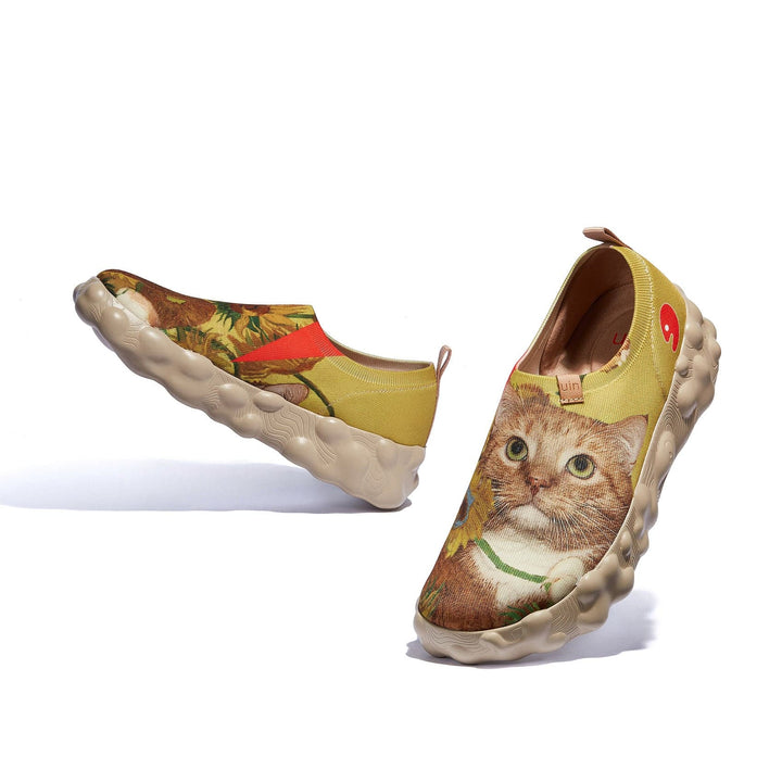 UIN Footwear Women Sunflowers and Cat 2 Toledo VI Women Canvas loafers