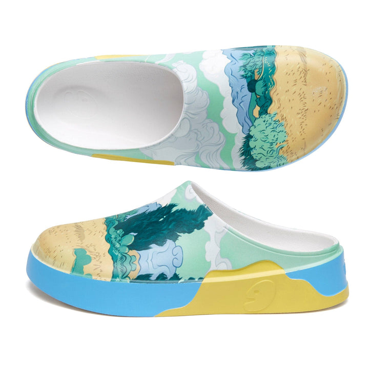 UIN Footwear Women Van Gogh Wheatfield with Cypresses Tenerife Women Canvas loafers